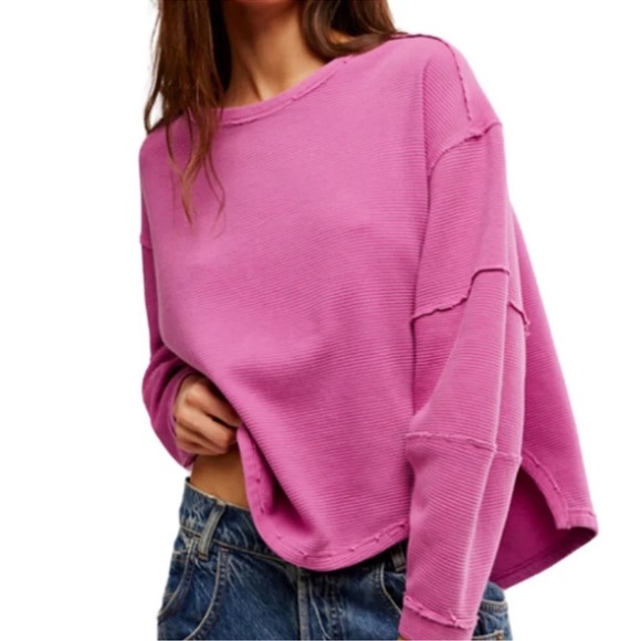 We The Free/FREE PEOPLE:”Total Eclipse Tee”in Fuji Flower NWOT - Picture 2 of 13